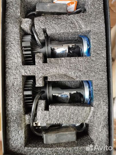 Лед лампы h4 с линзой