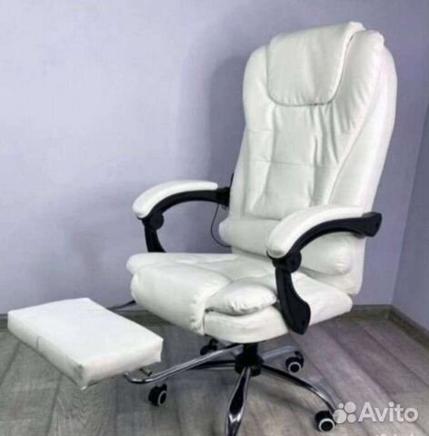 Кресло компьютерное офисное с массажем+подножка