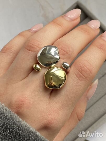 Серебряное кольцо в стиле Poison Drop