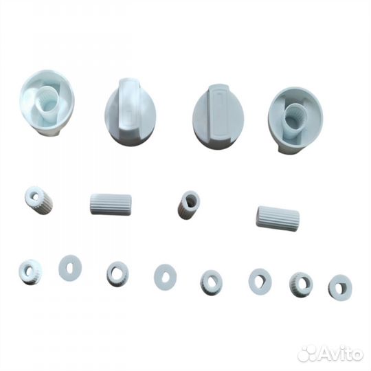 Ручки универсальные для плиты белые (комплект 4шт