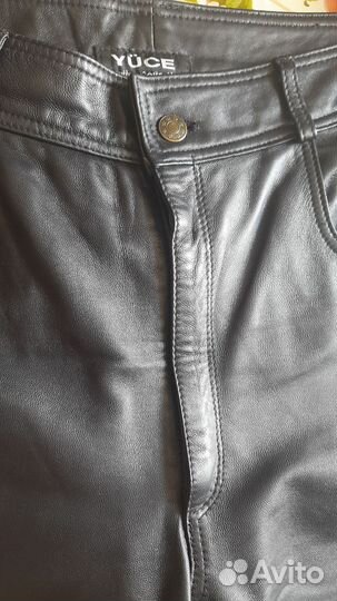 Брюки кожаные