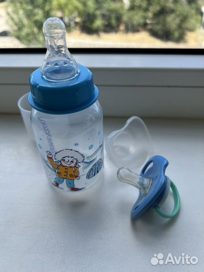 Бутылочка и пустышка, новые