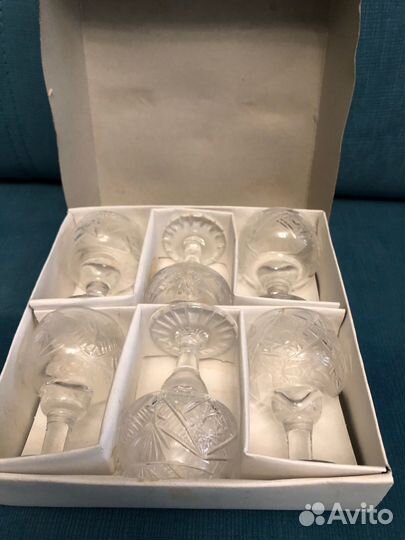 Хрустальные рюмки на ножке СССР