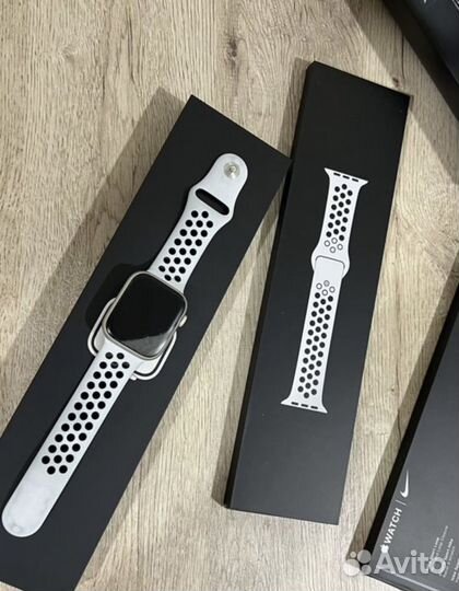 Часы apple watch 7 45 mm серые