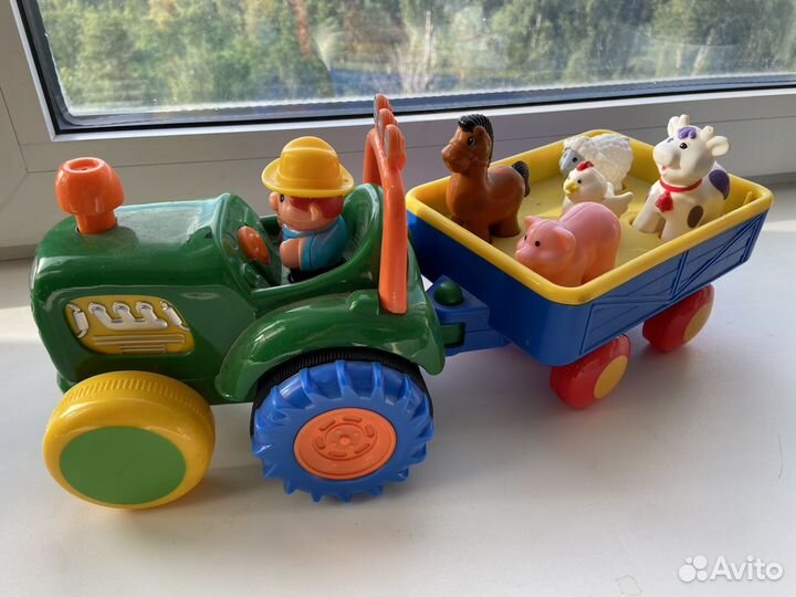 Развивающий kiddieland трактор фермера