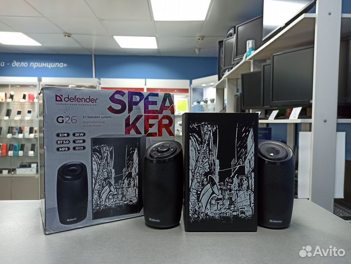 Колонки 2.1 Defender G26 для компьютера новые