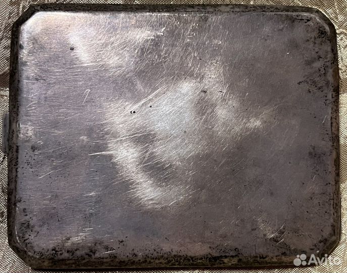 Антикварный портсигар с эмалью Германия