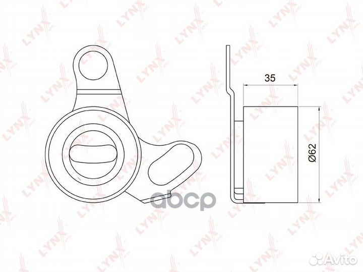 Ролик натяжной ремня грм PB1064 lynxauto