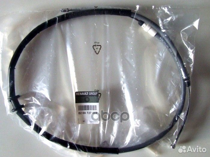 Трос тормозной левый, (4419612 Opel),Renault 82