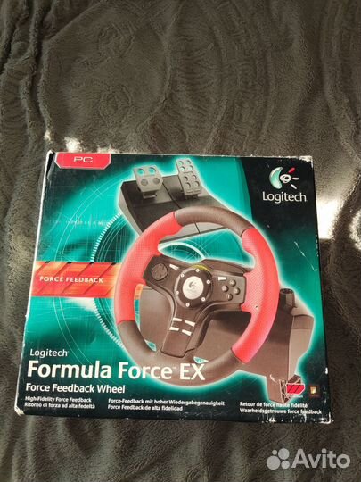 Игровой руль с педалями logitech formula force ex