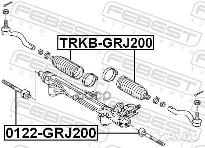 Пыльник рулевой рейки toyota land cruiser 200 0