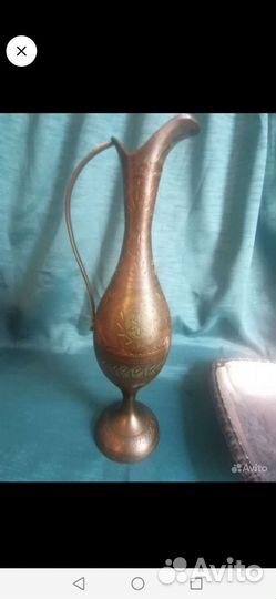 Поднос и кувшин. Винтаж