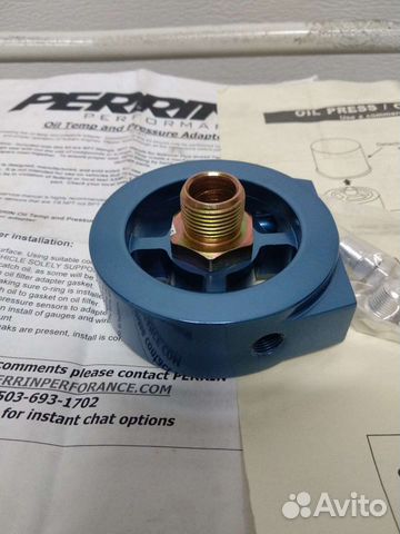 Проставка под датчики температуры и давления масла