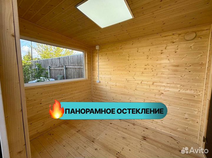 Готовая баня с печью и баком. С установкой