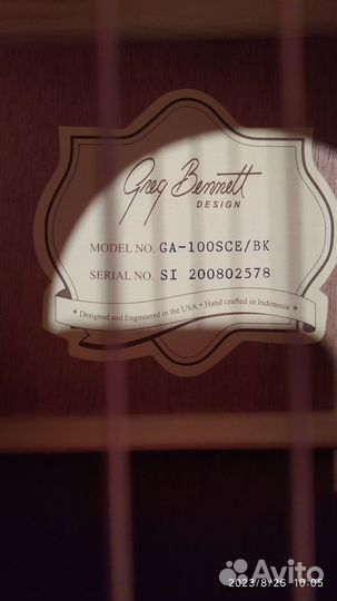 Электроакустическая гитара Greg Bennett