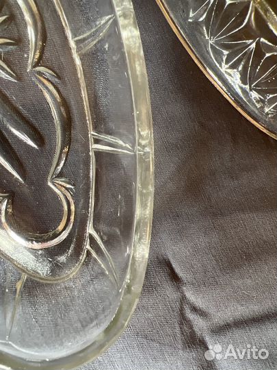 Селедочница СССР цветное стекло