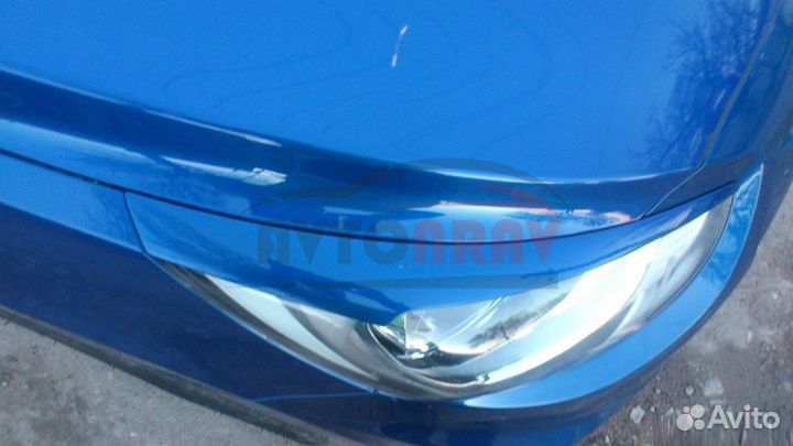 Реснички на фары Hyundai Solaris 1 (Дорестайлинг)