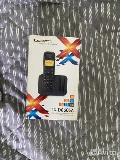 Кнопочный домашний телефон texet