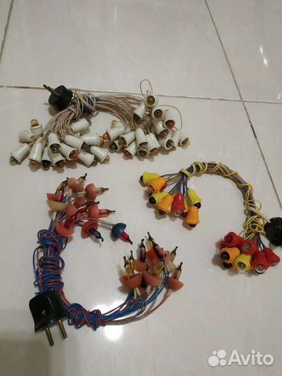 Ёлочные гирлянды новогодние, СССР