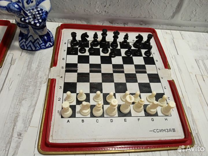 Шахматы СССР дорожные магнитные симза