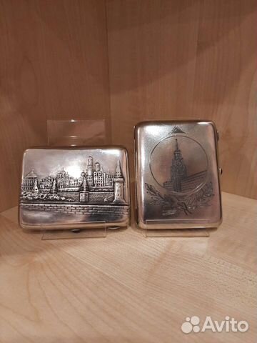 Портсигары серебряные 