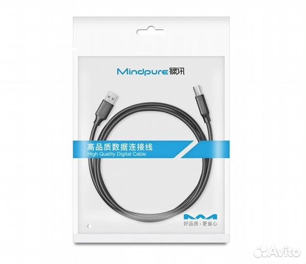 USB Кабель 2.0 A/M - B/M Mindpure US002 2м