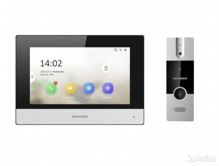 Комплект гибридного IP видеодомофона с Wi-Fi Hik