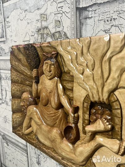 Резные картины из дерева