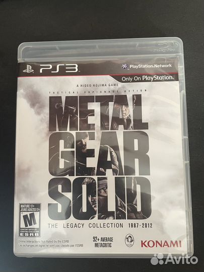PS3 Metal Gear Solid the legacy collection
