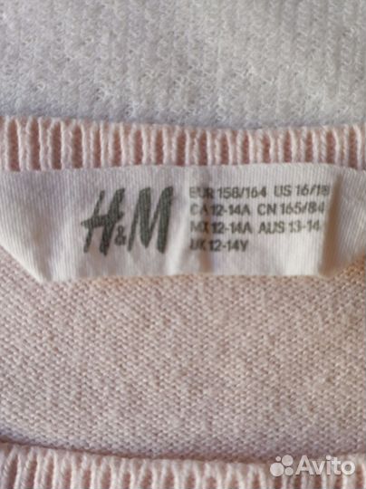 Кофта для девочки h&m, р. 158-164