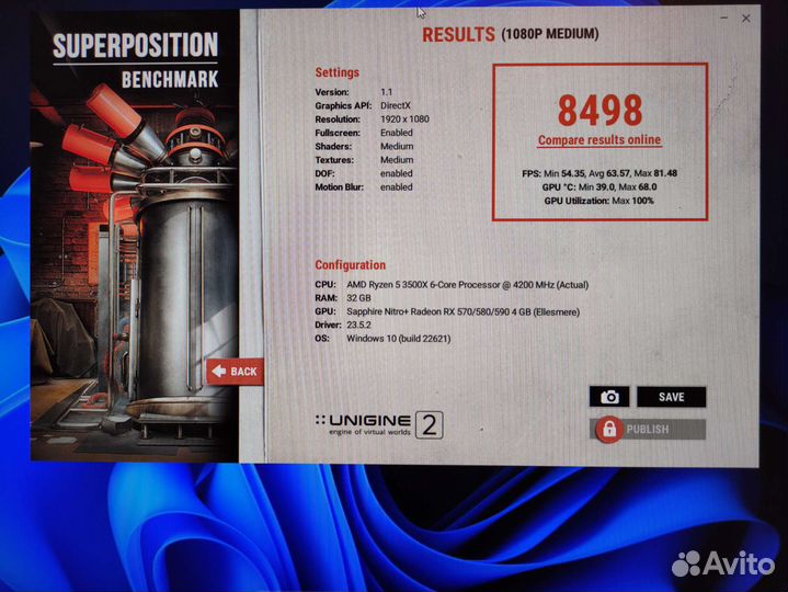 RX 580 Sapphire Nitro+ 4GB OC Видеокарта