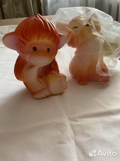 Резиновые игрушки пищалки СССР