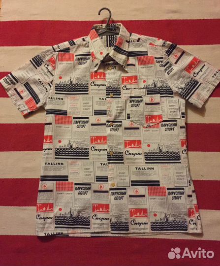 Винтажная рубашка олимпиада 1980 Эстония