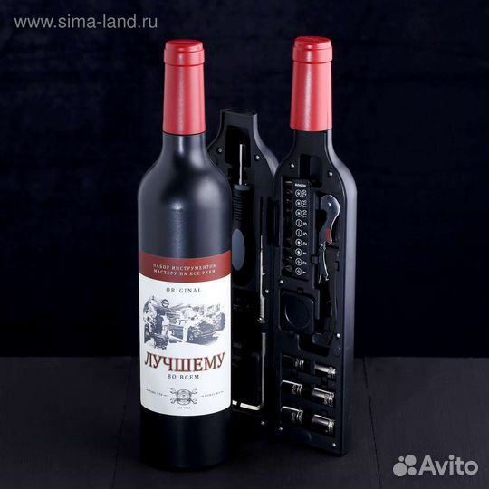 Подарочный набор инструменты в виде бутылки вина