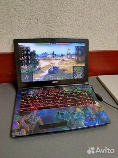 Мощный игровой ноутбук MSI на Core i7 6700HQ