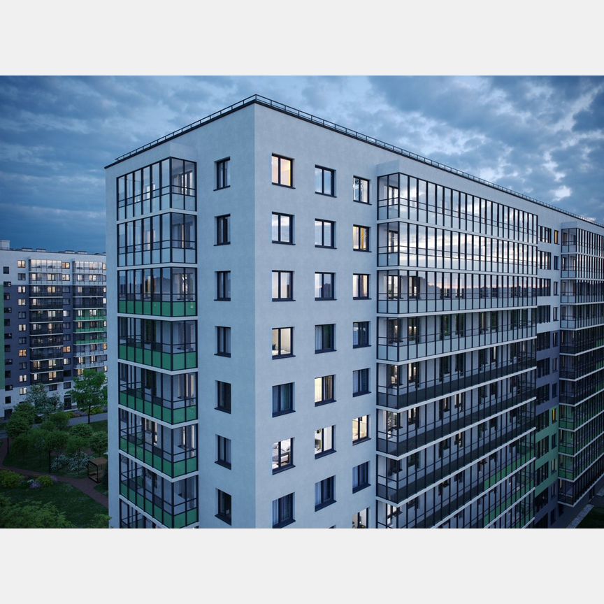 1-к. квартира, 38 м², 1/12 эт.