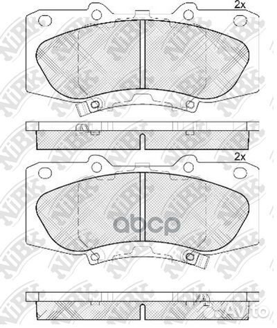Колодки тормозные дисковые перед PN0548 NiBK
