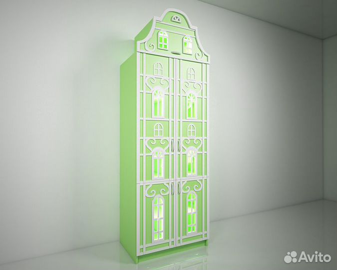 Шкаф домик в детскую голландский. Дом Версаль Ю-5