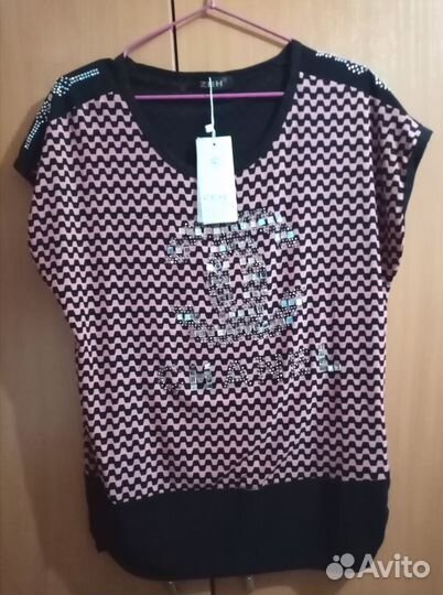 Блуза (футболка) женская новая рр 50-54