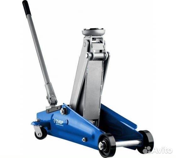 Домкрат подкатной гидравлический Зубр 3 т