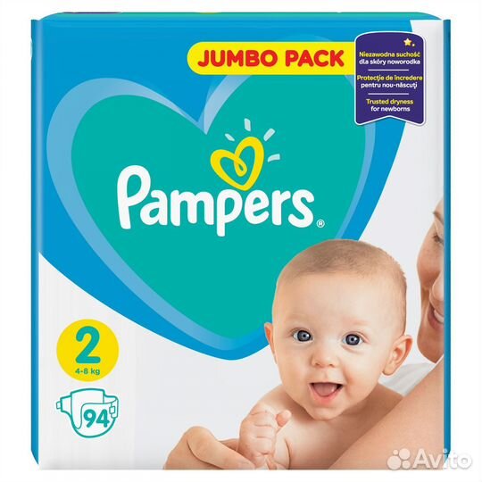 Подгузники Pampers new baby dry (4-8kg)