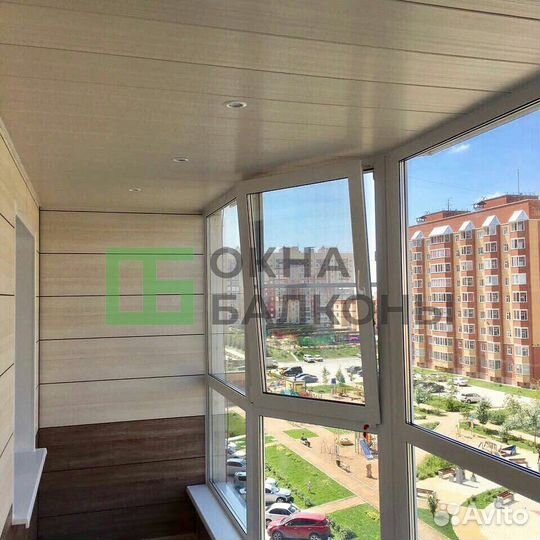 Остекление балконов. Окна пвх