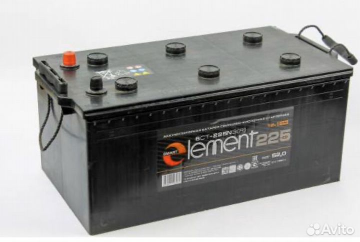 Аккумулятор Smart element TT -225а/ч. евро. конус
