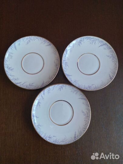 3 блюдце фарфор