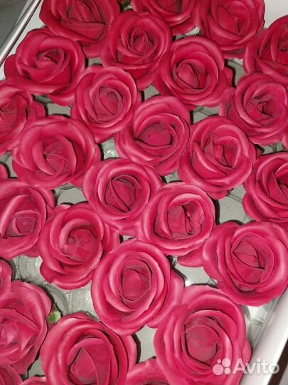 Розы из мыла