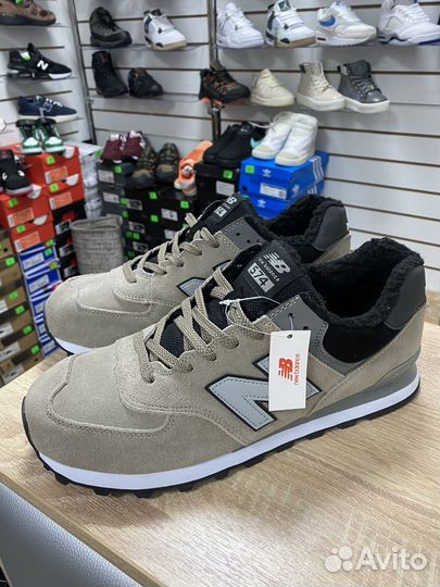 Кроссовки зимние мужские NB 574 мех 46-49