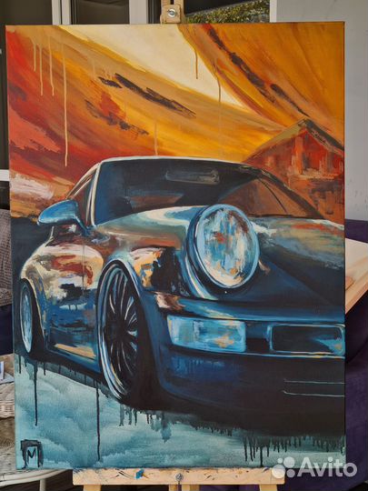 Картина 100х80 акрилом на холсте с подрамником