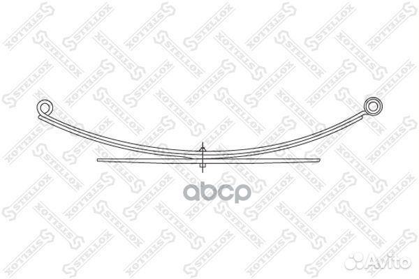12-00065-SX рессора задн. 61 568 01 MB 307/308