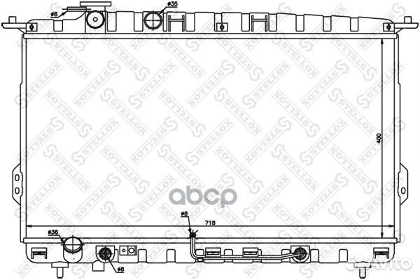 Радиатор системы охлаждения АКПП Hyundai Sonata