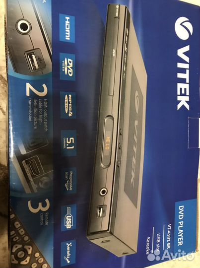 Dvd плеер Vitek новый